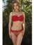 Picture of Nurteks 4591 Push Up Bra Set - Red