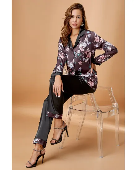 Nurteks 5650 Saten Pijama Takım resmi
