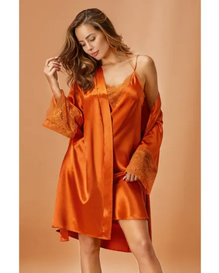 Picture of Nurteks 5336 Satin Nightgown Set