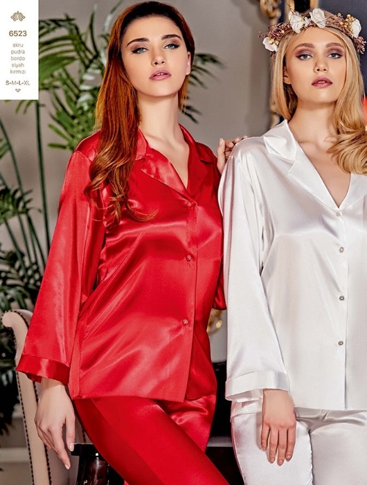 Jeremi 6523 Saten Pijama Takım resmi