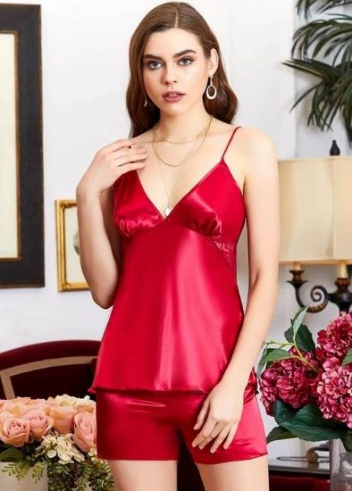 Jeremi 1095 İpek Saten Dantelli 6'lı Çeyiz Takım resmi