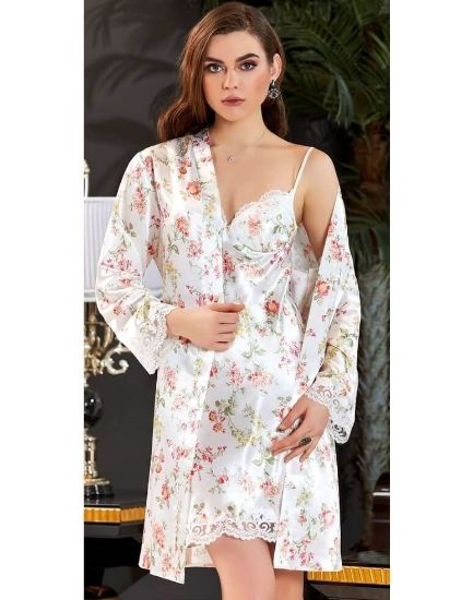 صورة Jeremi 3081 Satin Nightgown Set