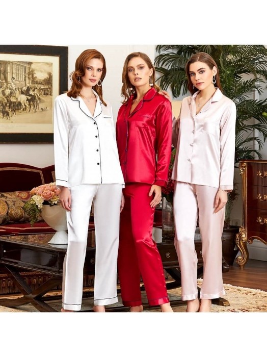 Jeremi Saten Pijama Takım 6526-2 resmi