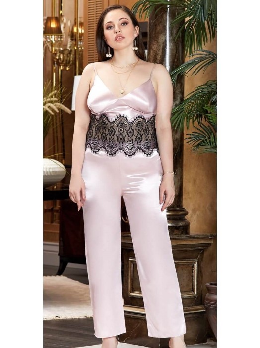 Jeremi 3245 Saten Üçlü Pijama Takım resmi