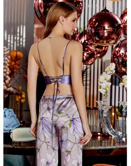 Picture of Jeremi 4011 Satin 3 Pcs Pajamas Set