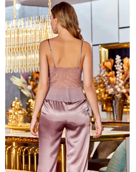 Picture of Jeremi 4022-2 Satin 3 Pcs Pajamas Set