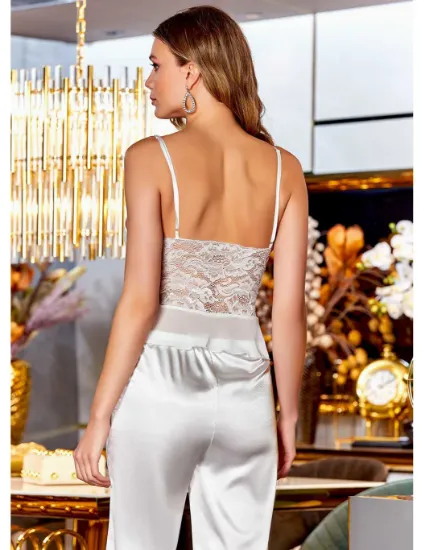 Picture of Jeremi 4022-3 Satin 3 Pcs Pajamas Set