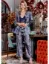 Image de Ensemble De Pyjama 3 Pièces En Satin Jeremi 4009