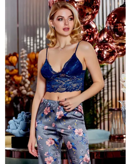 Picture of Jeremi 4009 Satin 3 Pcs Pajamas Set