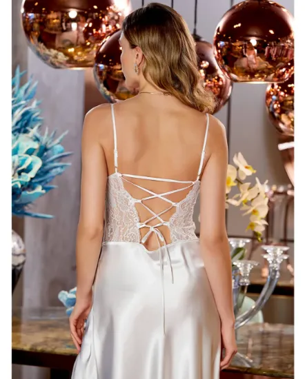 Image de Ensemble De Chemise De Nuit En Satinée 6 Pièces Jeremi S290