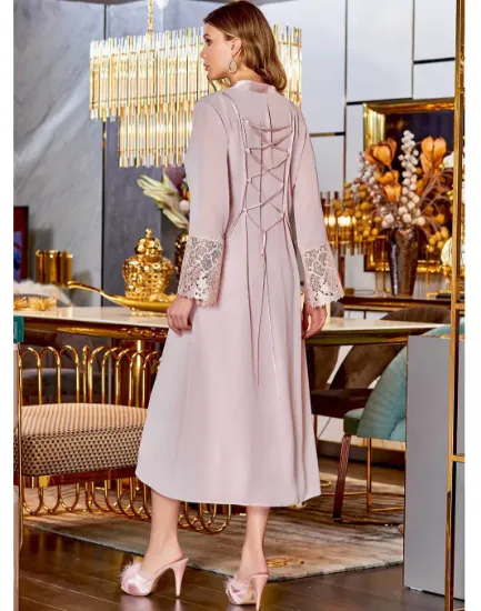 Image de Ensemble De Chemise De Nuit En Satinée 6 Pièces Jeremi S305-2