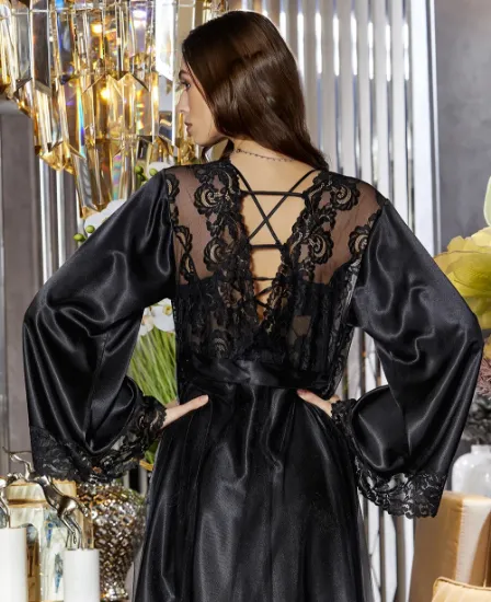 Picture of Jeremi S315-3 6 Pcs Satin Nightwear Set