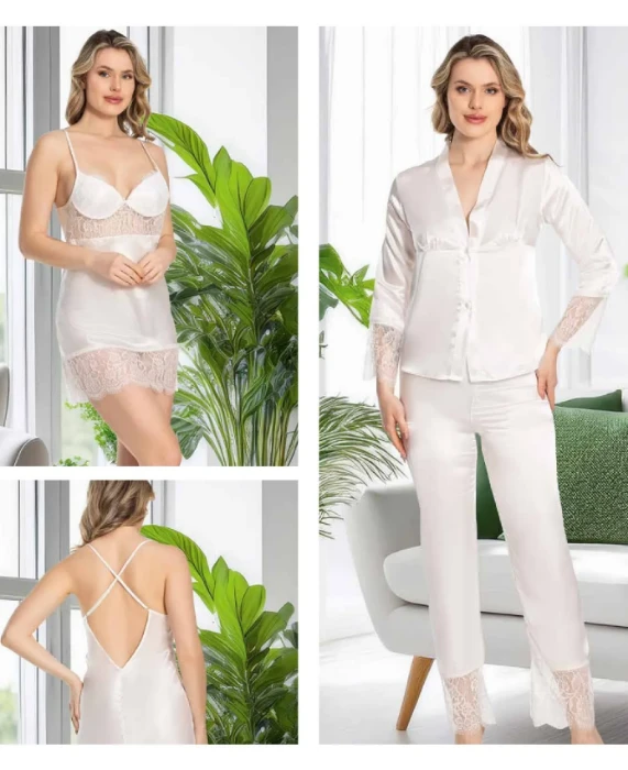 Jeremi S370 Saten 6'lı Çeyiz Seti resmi