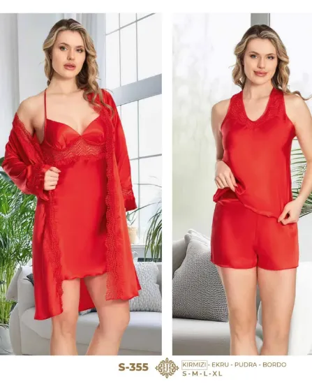 Jeremi S355-4 Saten 6'lı Çeyiz Seti resmi