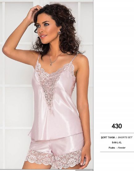 صورة Pierre Cardin 430 Satin Shorts Set