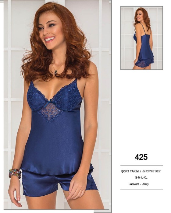 Pierre Cardin 425 Saten Şort Takım resmi