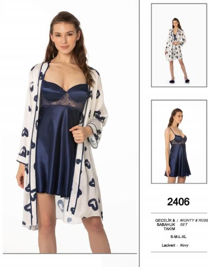 Pierre Cardin 2406-2 Gecelik Sabahlık Takım resmi