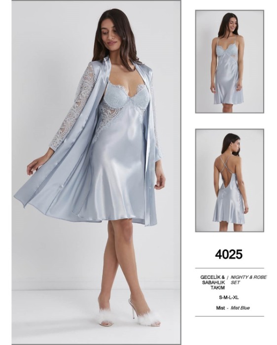 Pierre Cardin 4025-5 Gecelik Sabahlık Takım resmi