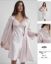 صورة Pierre Cardin 4050-6 Satin Chemise Robe Set