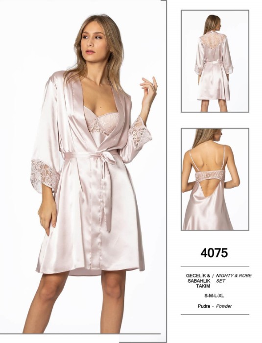 Pierre Cardin 4075-4 Gecelik Sabahlık Takım resmi