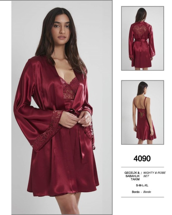 Pierre Cardin 4090-2 Gecelik Sabahlık Takım resmi
