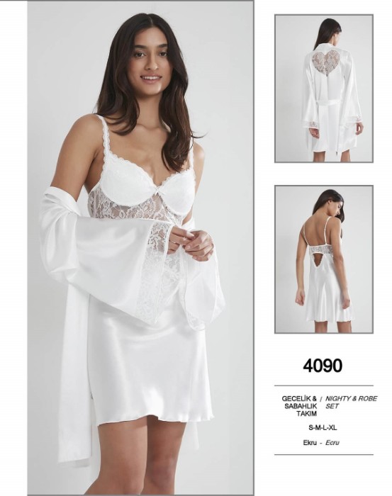 Pierre Cardin 4090-3 Gecelik Sabahlık Takım resmi