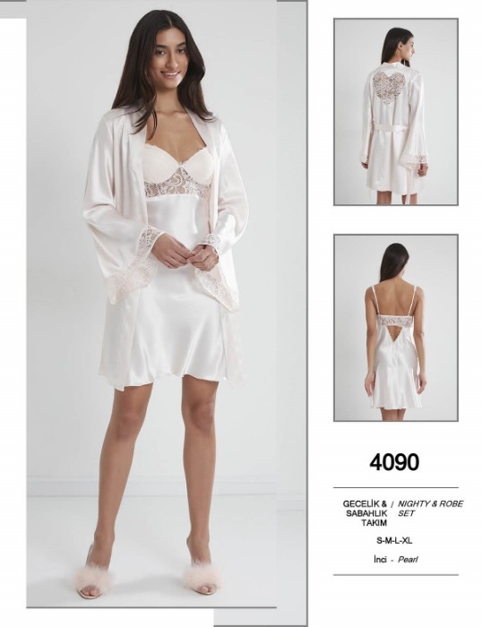 Pierre Cardin 4090-4 Gecelik Sabahlık Takım resmi