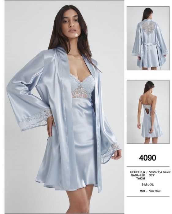 Pierre Cardin 4090-5 Gecelik Sabahlık Takım resmi
