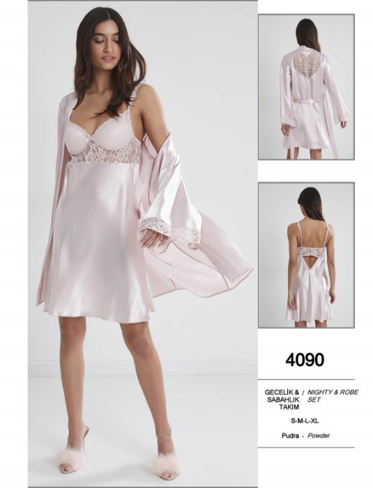 Pierre Cardin 4090-6 Gecelik Sabahlık Takım resmi