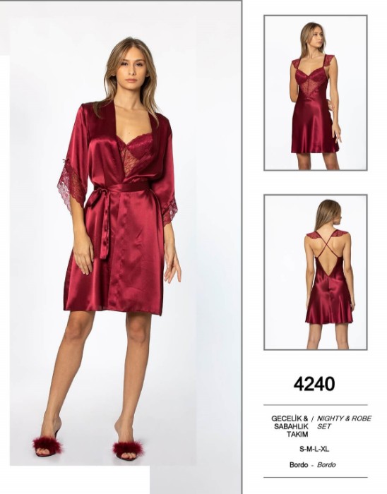 Pierre Cardin 4240-2 Gecelik Sabahlık Takım resmi