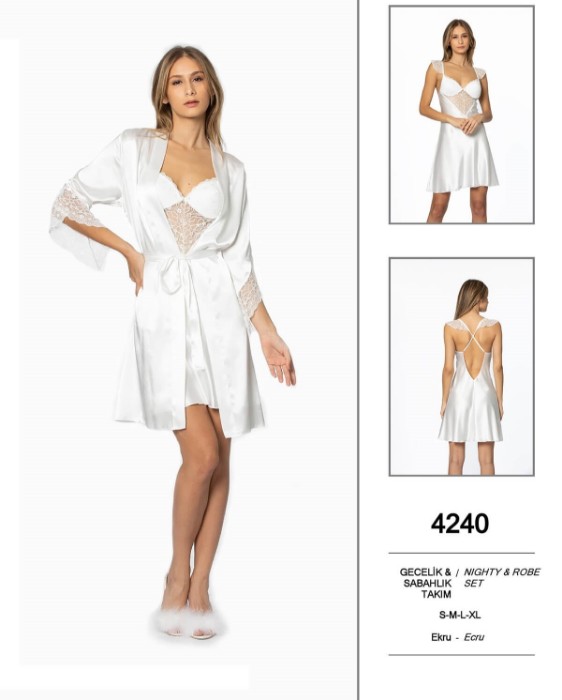 Pierre Cardin 4240-3 Gecelik Sabahlık Takım resmi