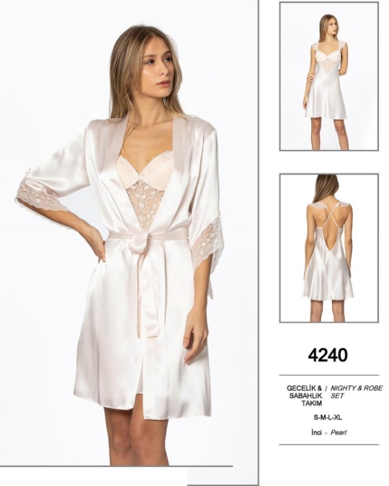 Pierre Cardin 4240-4 Gecelik Sabahlık Takım resmi