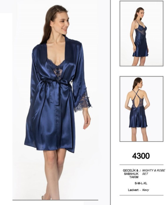 Pierre Cardin 4300-4 Gecelik Sabahlık Takım resmi