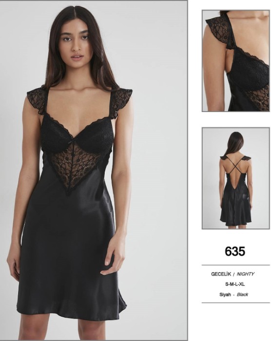 Picture of Pierre Cardin 635-8 Satin Nightwear