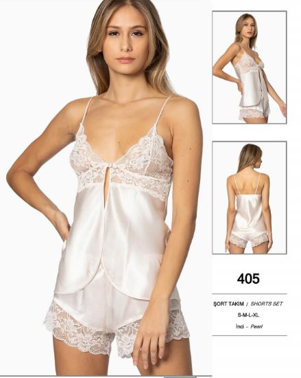 صورة Pierre Cardin 405-2 Satin Shorts Set