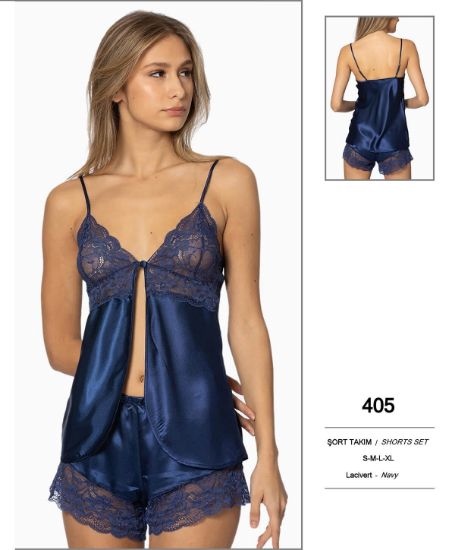 صورة Pierre Cardin 405-3 Satin Shorts Set