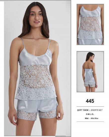 Picture of Pierre Cardin 445-5 Satin Shorts Set