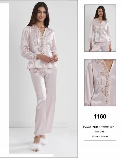 Pierre Cardin 1160-3 Saten Pijama Takım resmi