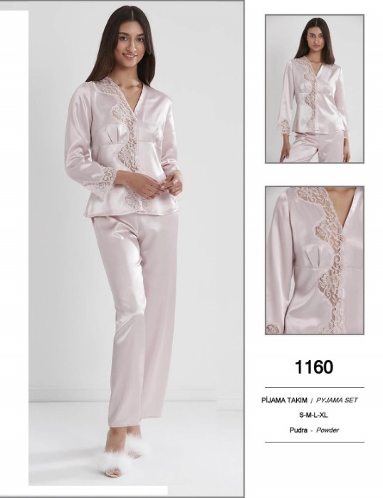 Pierre Cardin 1160-3 Saten Pijama Takım resmi