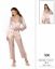 Picture of Pierre Cardin 1200-5 Satin Lace Pajamas Set