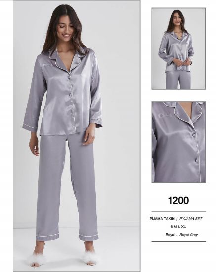 Pierre Cardin 1200-6 Saten Pijama Takım resmi