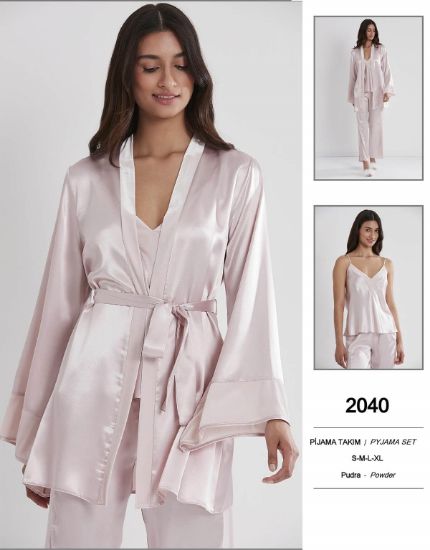 Image de Ensemble Pyjama En Dentelle Satinée Pierre Cardin 2040-3