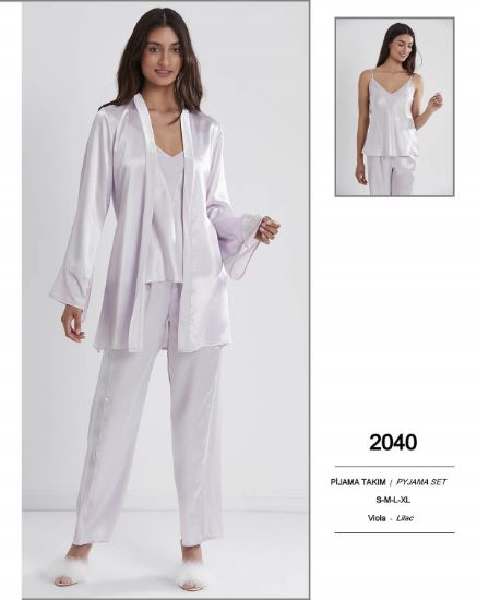 Image de Ensemble Pyjama En Dentelle Satinée Pierre Cardin 2040-5