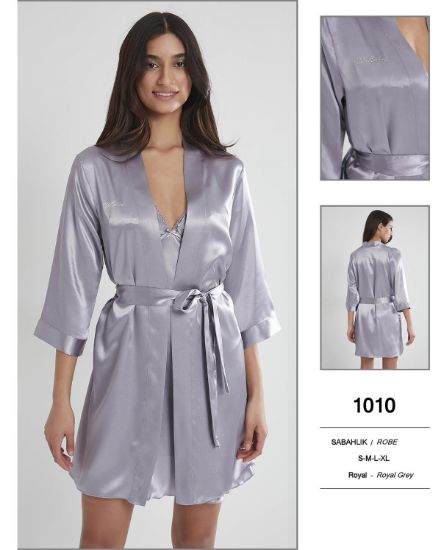 صورة Pierre Cardin 1010-6 Satin Robe