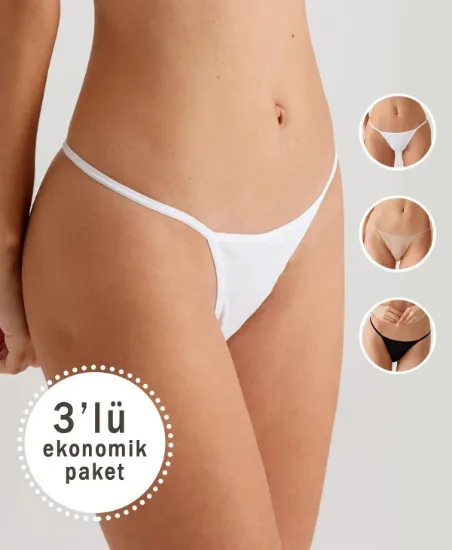 Picture of Pierre Cardin 3 Pack V Thong 2039