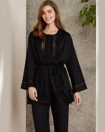 Pierre Cardin Sabahlıklı Pijama Takım 2800 resmi