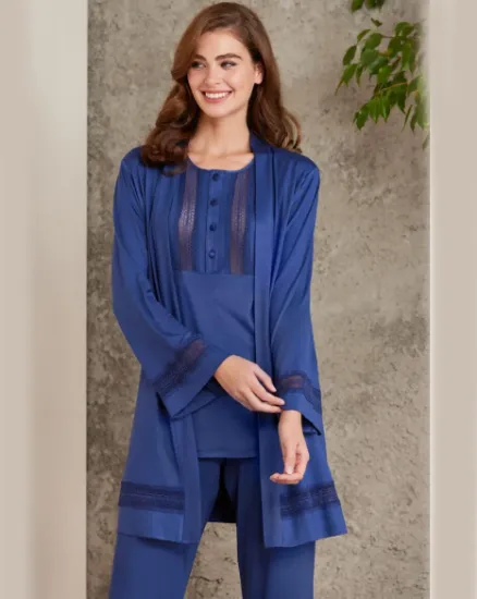 Pierre Cardin Sabahlıklı Pijama Takım 2800-4 resmi