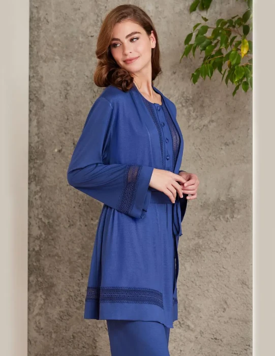 Pierre Cardin Sabahlıklı Pijama Takım 2800-4 resmi