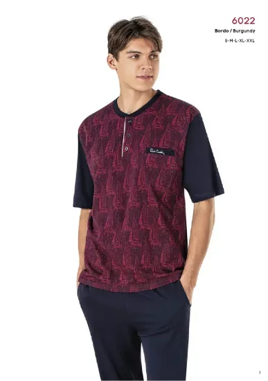 Pierre Cardin 6022-2 Erkek Üçlü Pijama Takım resmi