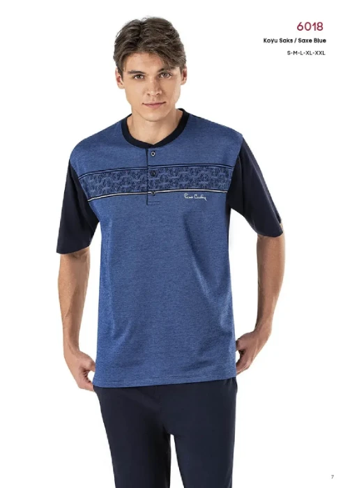 Pierre Cardin 6018-2 Erkek Üçlü Pijama Takım resmi